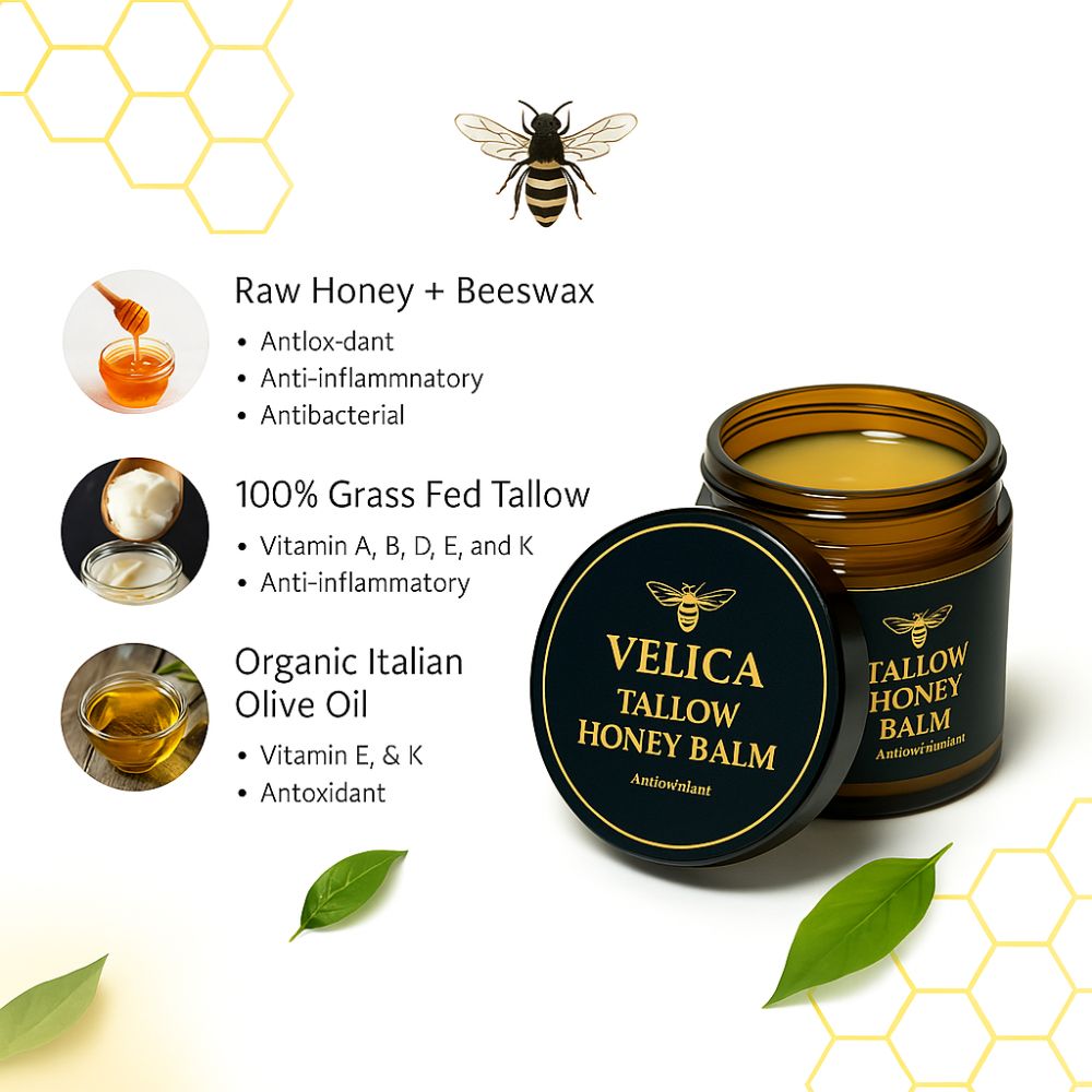 Organic Grass fed Pure Nourish Tallow Balm